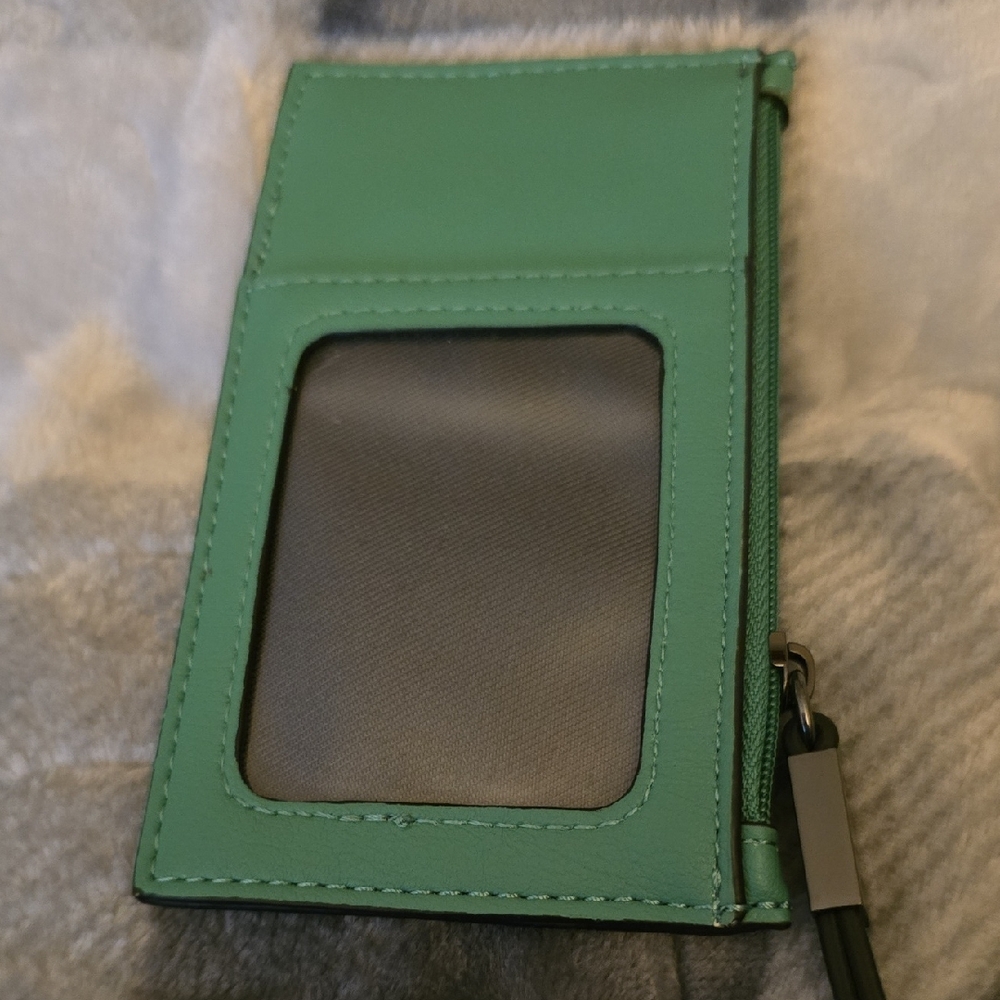 Green Cardholder Wallet with ID Window